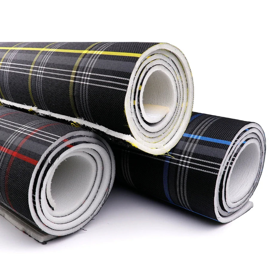 Volkswagen Golf GTI-Style Plaid Upholstery Fabric – 1.5 m Wide