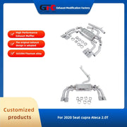 Stainless Steel Valved Cat-Back Exhaust System for SEAT Cupra Ateca 2.0T