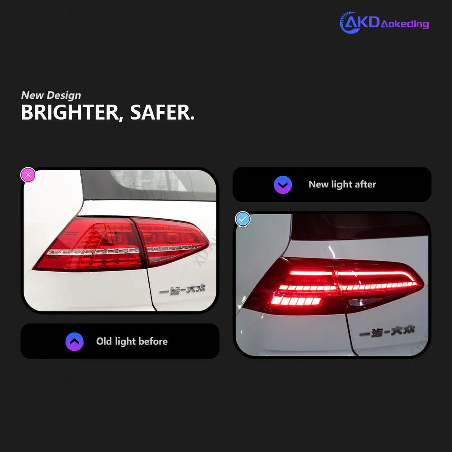 LED Tail Light Assembly for VW Golf 7 2012–2020