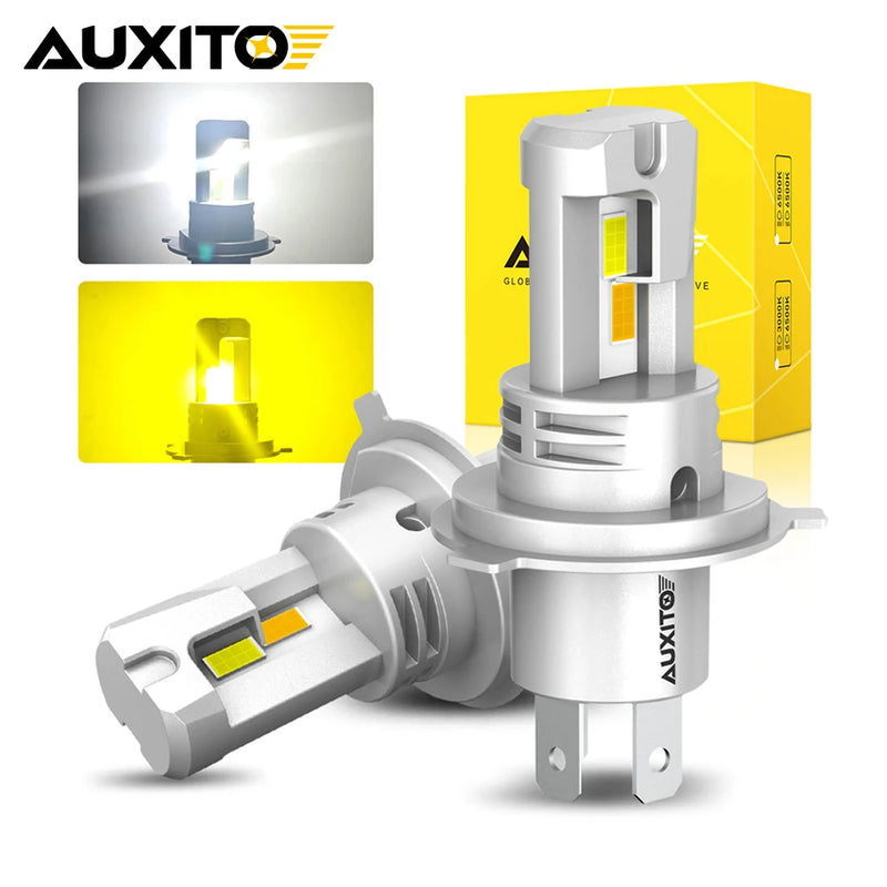 H4 LED Headlight Bulb – 6500K/3000K, CANBUS