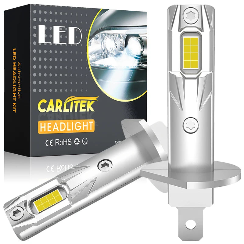 H1 LED Headlight Bulb – 6000K, Fanless
