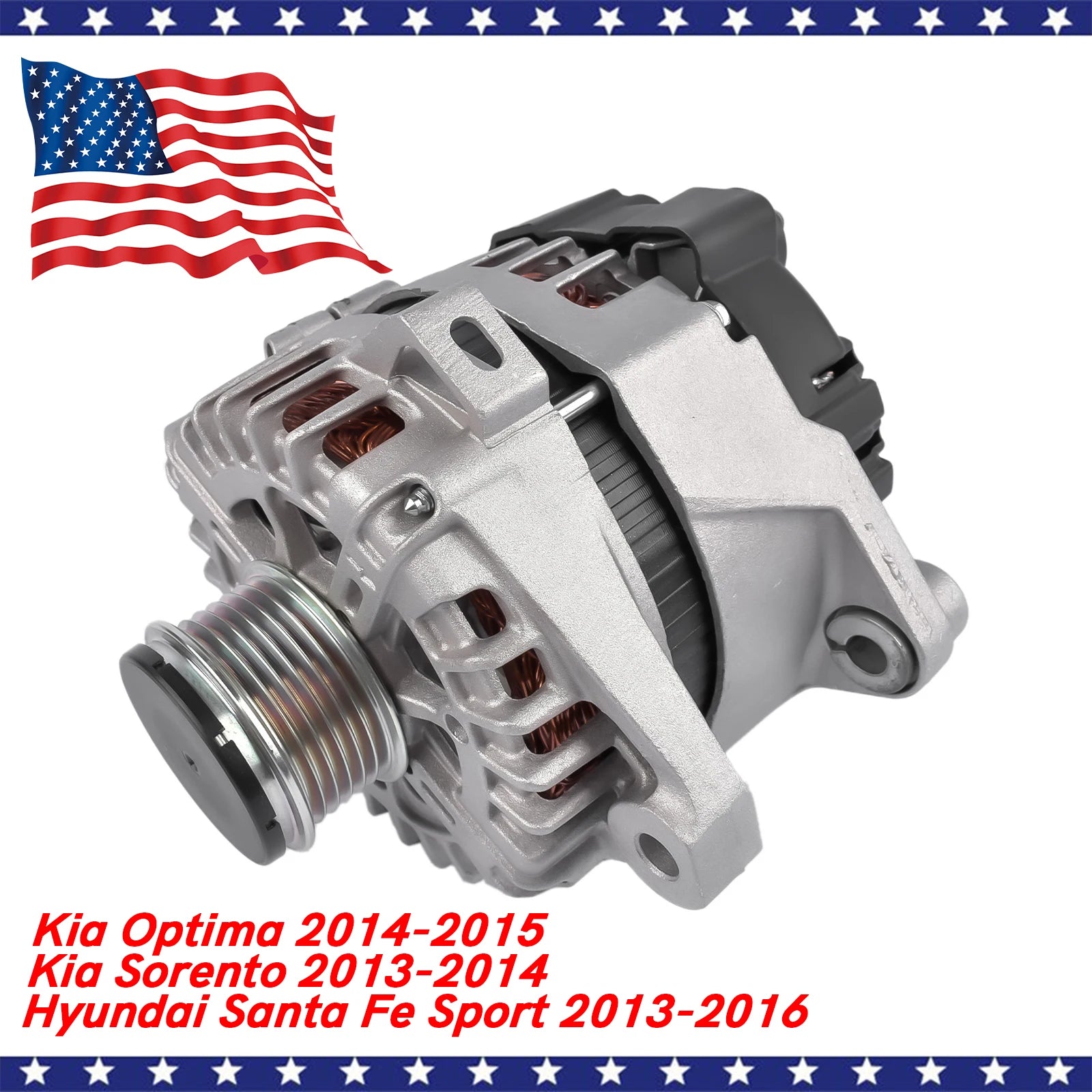 150A Alternator for Hyundai Santa Fe Sport & Kia Optima/Sorento 2013-2016