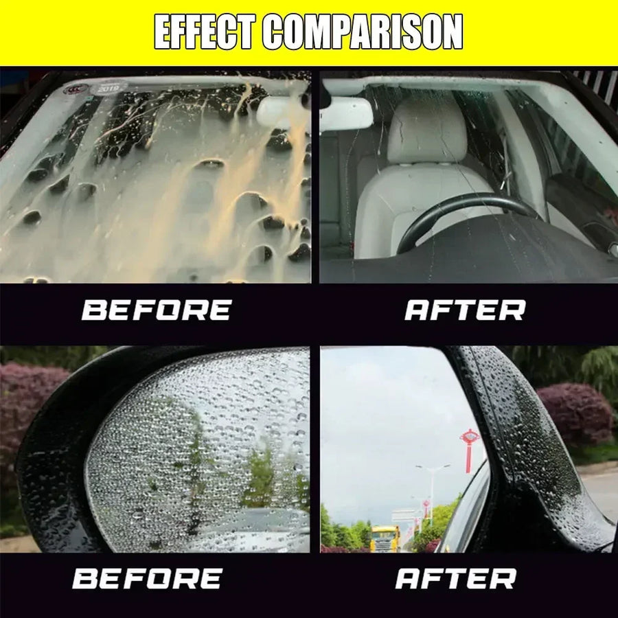 Hydrophobic Automotive Glass Coating and Oil-Film Remover