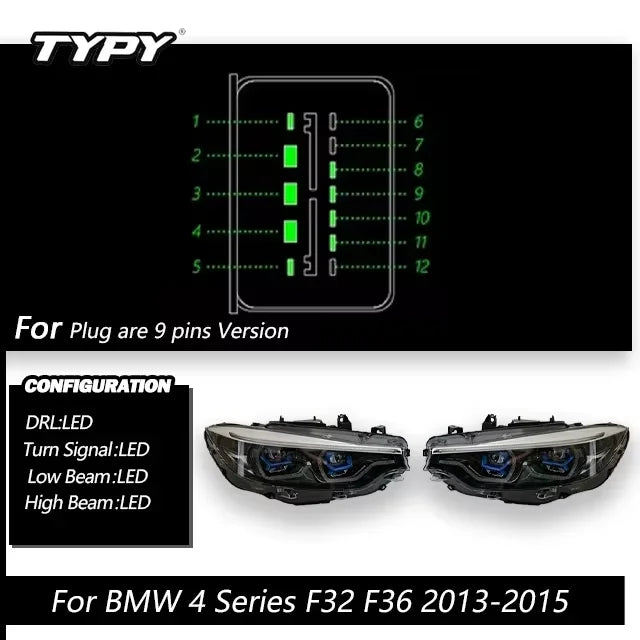 LED Tail Light Assembly Set for 2013–2019 BMW 4 Series