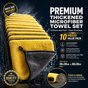Microfiber Car Cleaning Towels – 3, 5 or 10 Pack