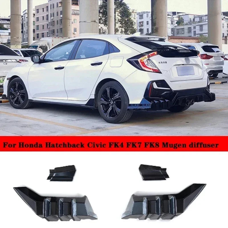 Rear Bumper Diffuser for Honda Civic FK4/FK7 Hatchback 2016-2021