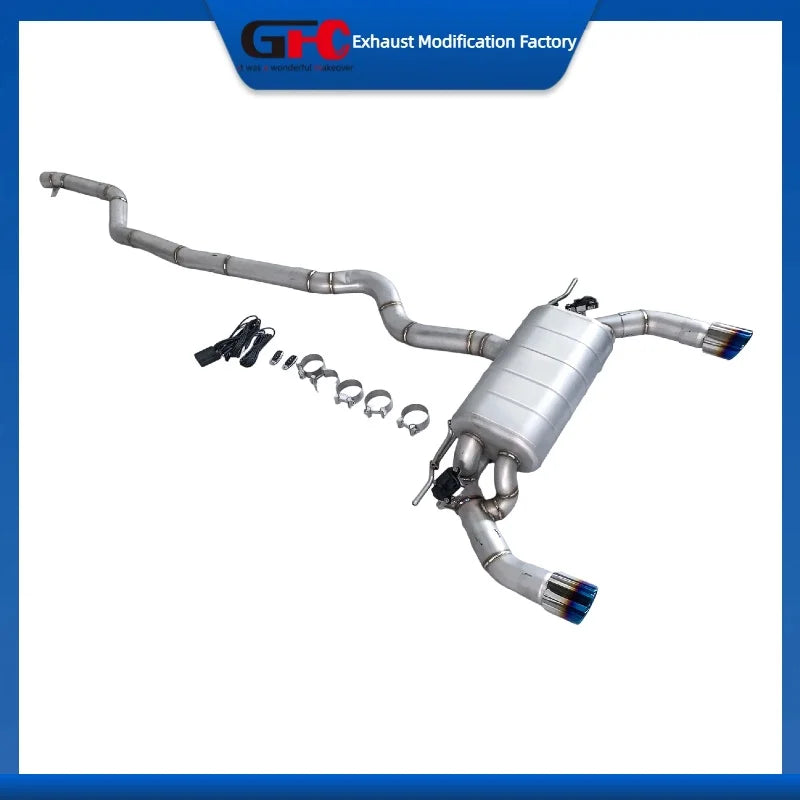 Stainless Steel Valved Cat-Back Exhaust System for BMW 440i xDrive F33 3.0T 2017-2020