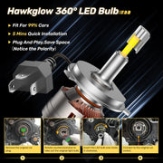 H4/9003/HB2 Headlight Bulb Pair – 150W – 6500K
