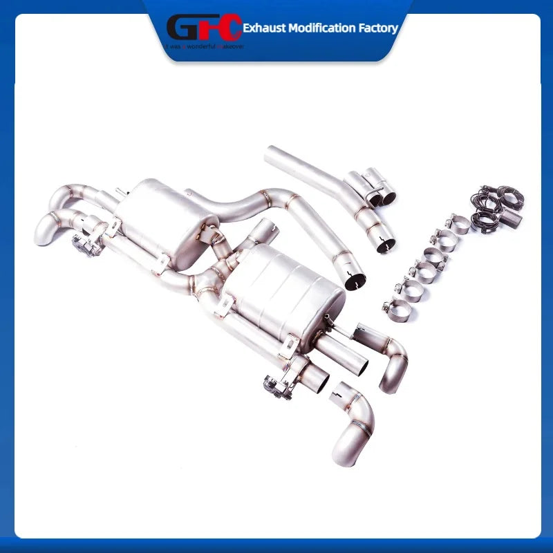 304 Stainless Steel Valved Cat-Back Exhaust System for Audi Q3 4WD 2019-2025