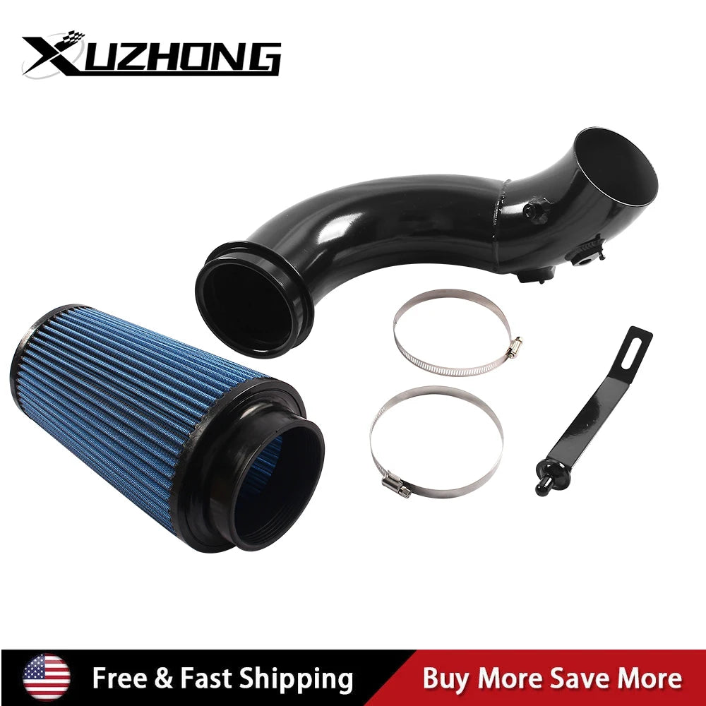 Car Aluminum Air Intake System Turbo Cold Air Intake Pipe Kit with Air Filter for Dodge Ram 2500 3500