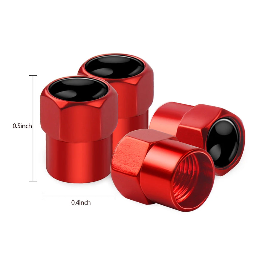 4-Piece M Style Metal Tire Valve Stem Caps for BMW Vehicles