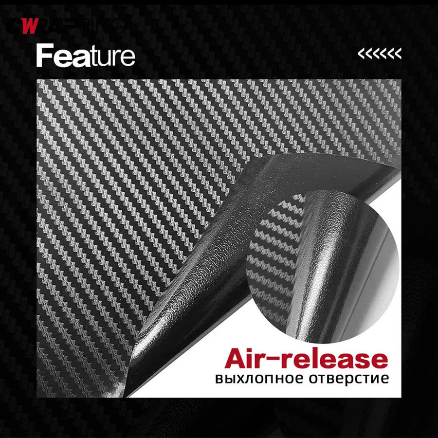 Carbon-Fiber-Look Vinyl Wrap Film – 2D to 9D Styles