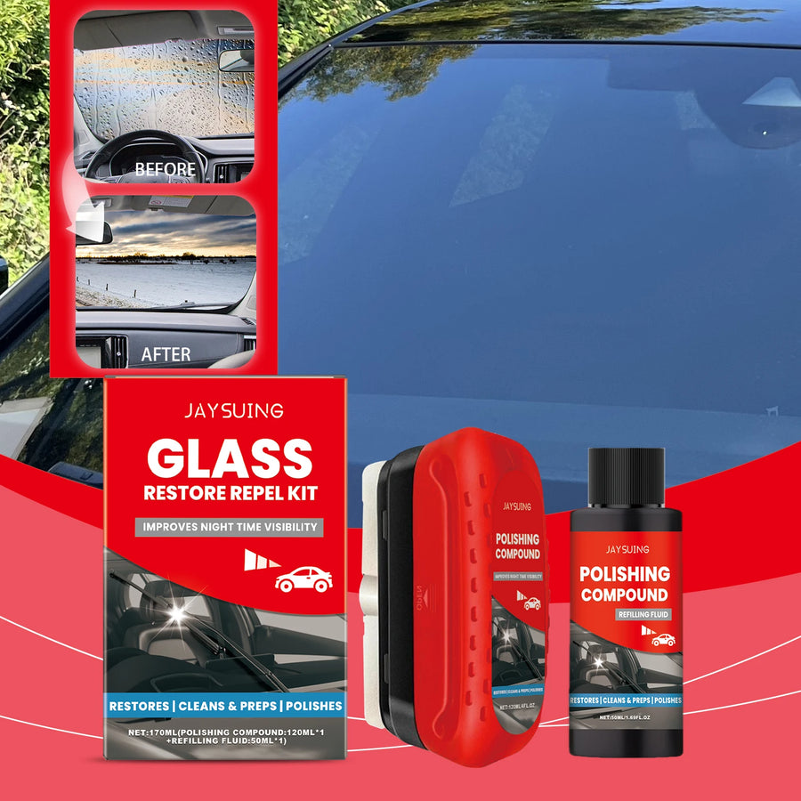 Automotive Glass Oil-film Remover Kit