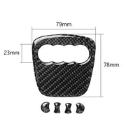 Carbon-Fiber-Style Steering Wheel Ring Trim for Select Audi Models