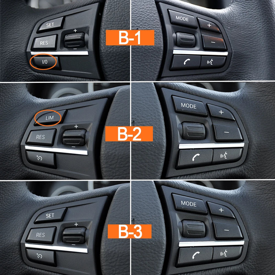 Car Steering Wheel Control Switch Buttons for 1 3 4 5 6 7 X3 X5 Series F20 F30 F34 F36 F10 F11 F07 F12
