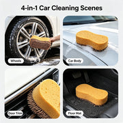 Dual-Sided Chenille & Sponge Car Wash Pads - 2 or 5 Pack