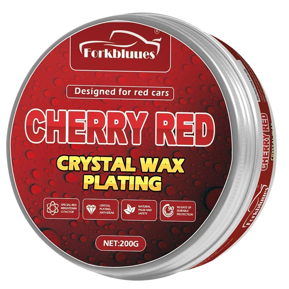 Red Car Wax & Applicator Set – Paint Care Finish