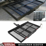 500 lb Folding Hitch Cargo Carrier with Loading Ramp
