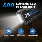 JS3000 3000A 12V Car Jump Starter with 24,000mAh Power Bank
