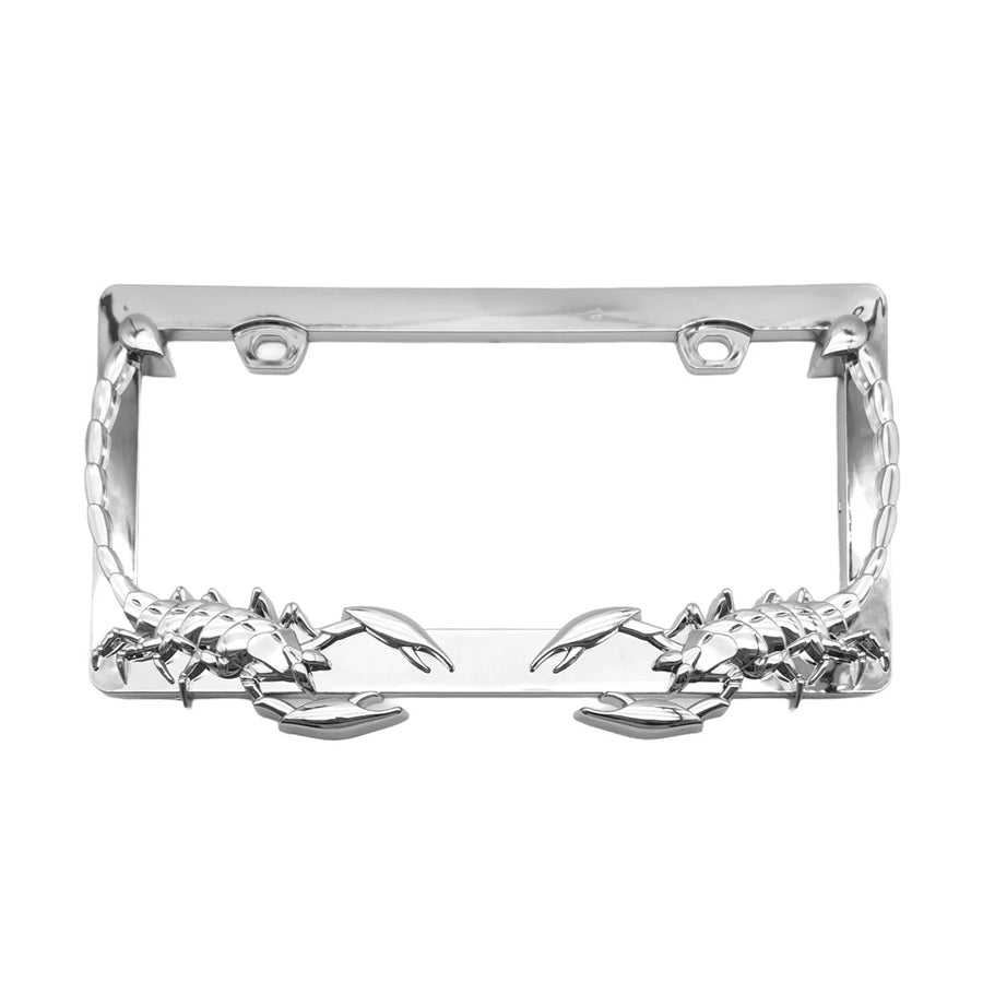 Scorpion-Design ABS License Plate Frames - Pair