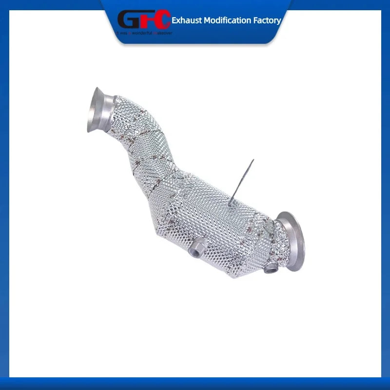 304 Stainless Steel 200-Cell Catted Downpipe for Mercedes-Benz 2.0T 2014-2018 Stainless