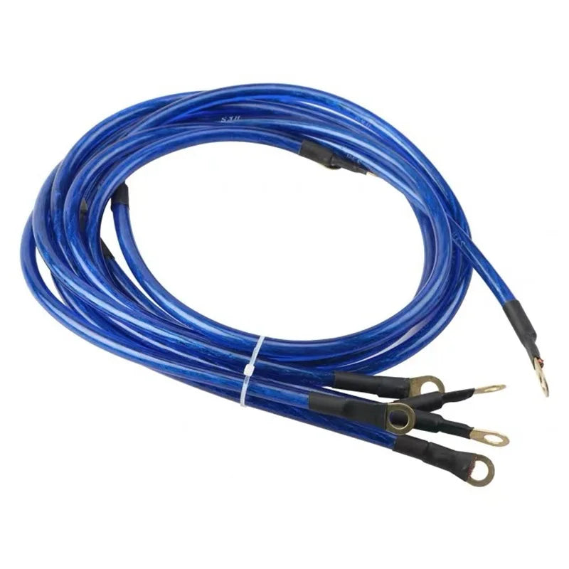 Universal 5-Point Automotive Grounding Wire Kit - 0.6m, 0.8m or 1m