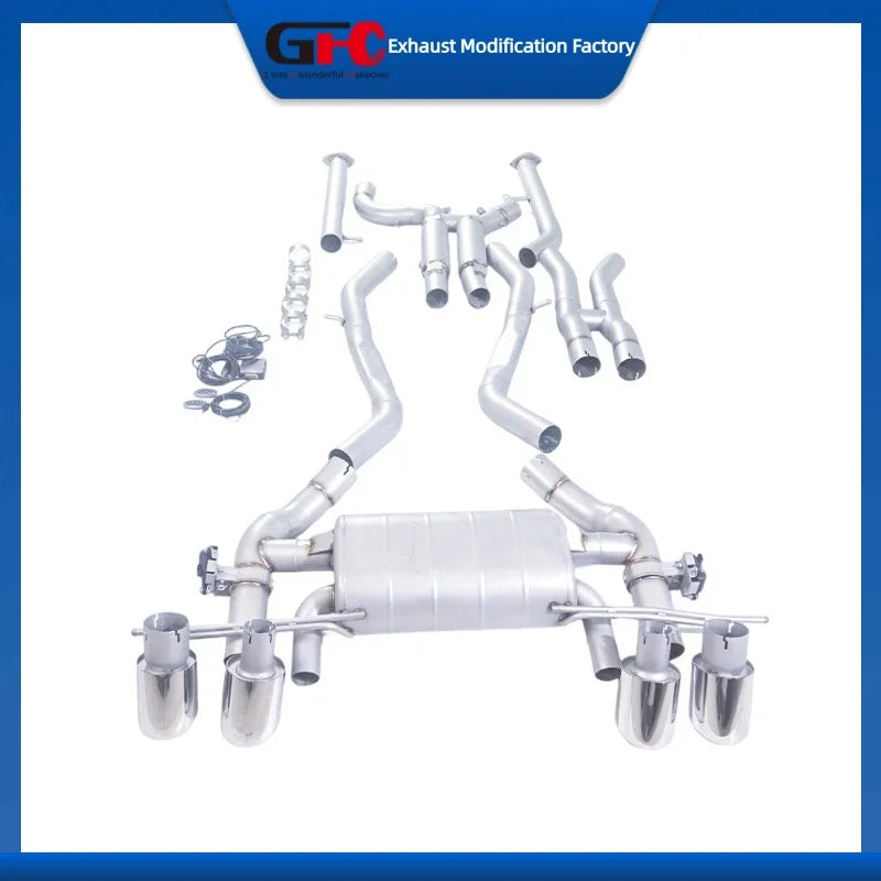 304 Stainless Steel Valved Cat-Back Exhaust System for BMW M2 M3 M4 2021-2024