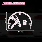 Funny Empty Fuel Gauge Vinyl Car Sticker
