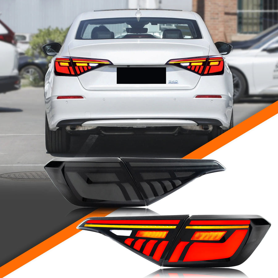 Honda Civic 11th-Gen Sequential LED Tail Light Pair – 2022–2027