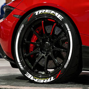 For 4 Tires Xtreme 3D Tire Letter Stickers Waterproof Pvc Racing Wheel Decals No Glue Included