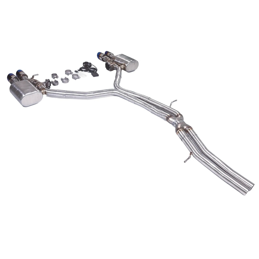 304 Stainless Steel Catback Exhaust System for Audi S4 B9 3.0 2018-2024
