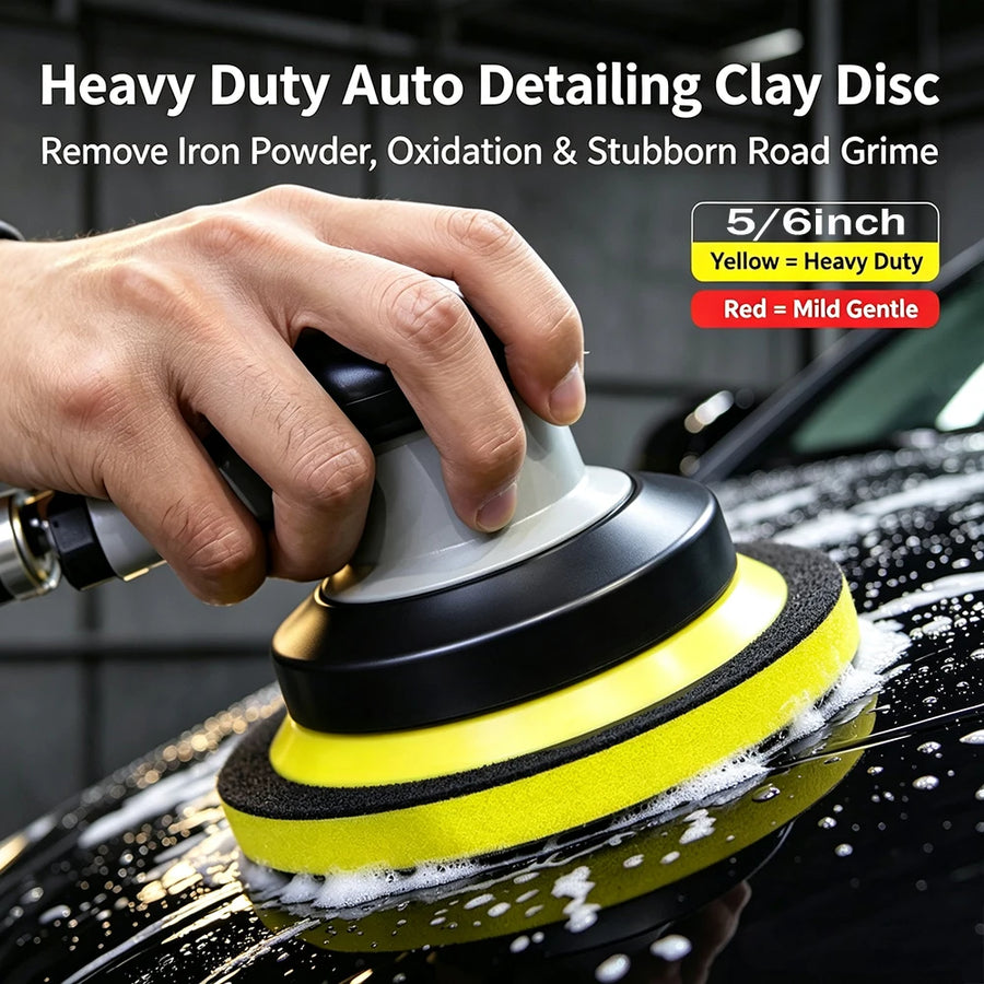 5- & 6-Inch Clay Disc Pads for Car Paint Decontamination