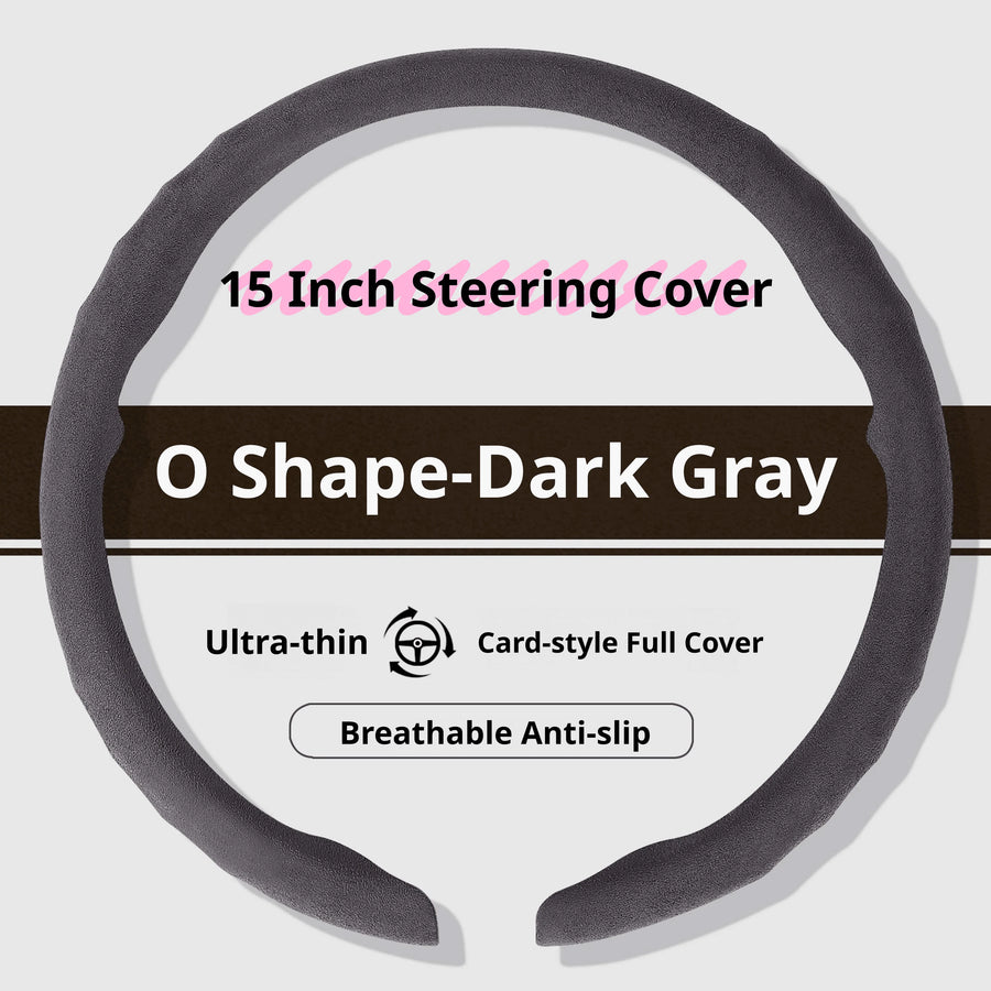 Suede 15 Inch Steering Wheel Cover for BMW