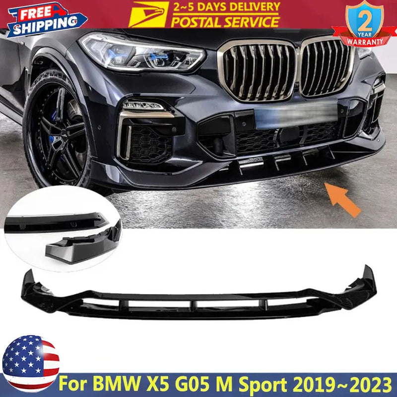 BMW X5 G05 M Sport GT-Style Front Bumper Lip – 2019–2023