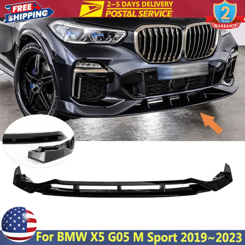 BMW X5 G05 M Sport GT-Style Front Bumper Lip – 2019–2023