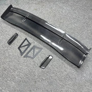 Universal Carbon-Fiber Double-Layer Rear Wing Spoiler