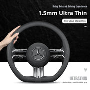 Nappa Steering Wheel Cover for MERCEDES-BENZ GLA GLB GLC GLE-Class A C E S Class