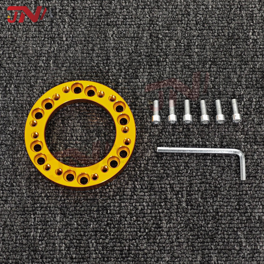 70MM 74MM PCD Steering Wheel Hub Adapter Spacer Kit 6 Bolts Universal Aluminum Steering Wheel Spacer
