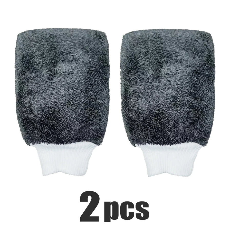 Twisted-Loop Microfiber Car Wash & Drying Mitt