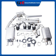 Stainless Steel Valved Cat-Back Exhaust System for Audi A4 A5 2008-2016