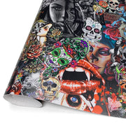 Halloween Retro Graffiti Decorative Vinyl Wrap
