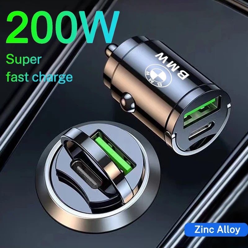 USB-C PD and QC Car Charger Adapter