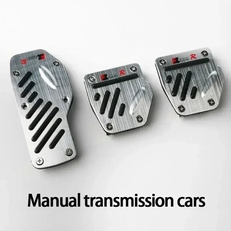 Non-Slip Aluminum Manual Pedal Cover Set – 2/3-Piece