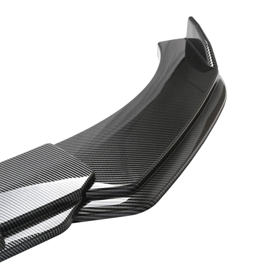 Carbon-Fiber-Look Universal Front Lip & Side Skirt Kit