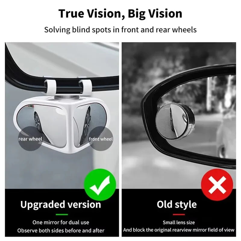 360° Adjustable Blind-Spot Mirror – Left or Right
