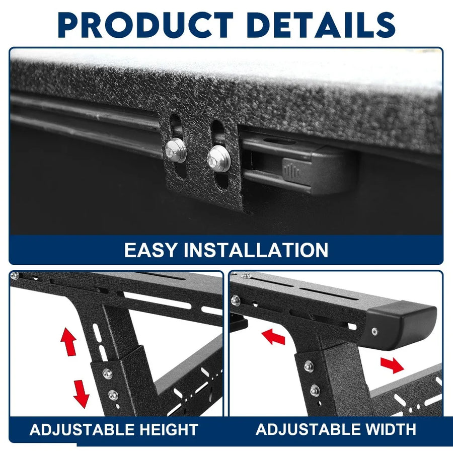 Truck Bed Rack for 1999–2025 Chevrolet/Ford/Nissan/Dodge