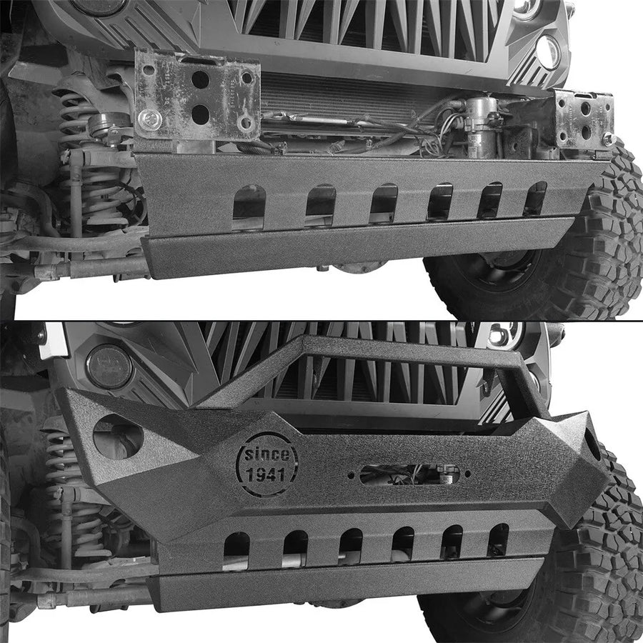 Black Skid Plate & Guard Kit for 2007–2018 Jeep Wrangler