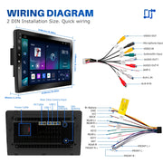 Android 15 Car Stereo with Wireless CarPlay, Android Auto, GPS and Touchscreen Options