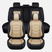 Beige Universal PU-Leather 5-Seat Cover Set – 48–56 in Bench