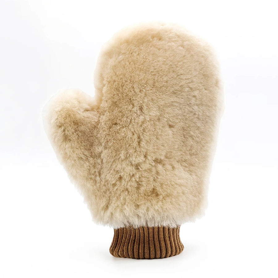 Double-Sided Wool Car Wash Mitt, 28 x 22 cm